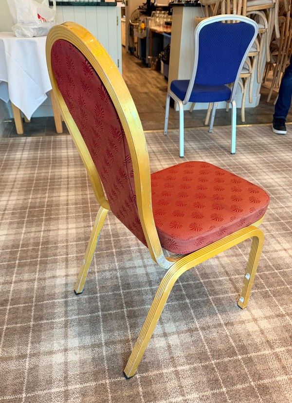 Red Padded Dining Chairs