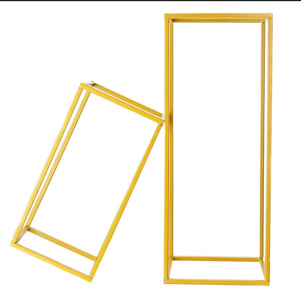 Gold Geometric Frame Table Centres