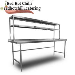 Chef's pass / stainless steel table Chef's pass / stainless steel table