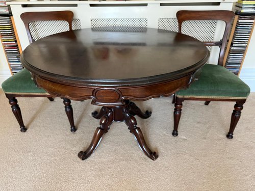 Round table and chairs Round table and chairs