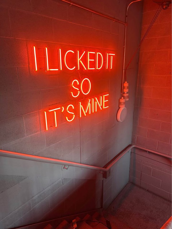 I licked it so it's mine ! I licked it so it's mine !