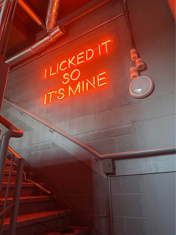 Restaurant sign I licked it so it's mine ! Neon Restaurant sign I licked it so it's mine ! Neon
