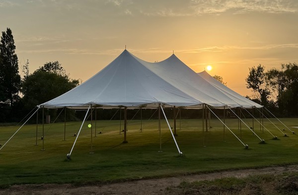 22m x 10m Traditional Pole Marquee For Sale