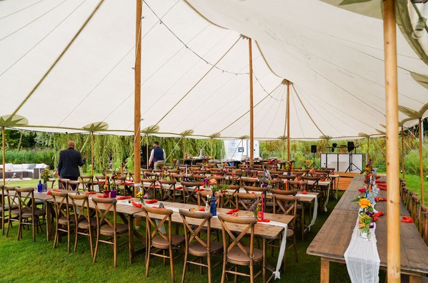 70ft x 30ft Traditional Pole Marquee