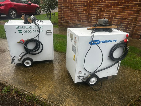 2x LB White Premier 170 Indirect Heaters 1