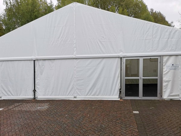 Used 15m wide framed marquee for sale Used 15m wide framed marquee for sale