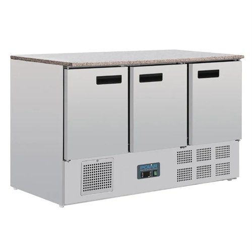 Polar 3 Door Bench Fridge