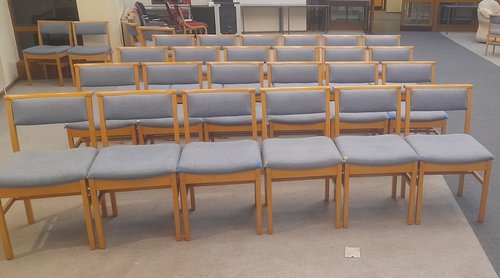 Rows of Church Chairs Rows of Church Chairs