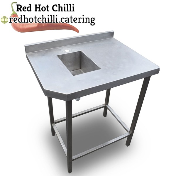 0.8m Stainless Steel Sink Bench