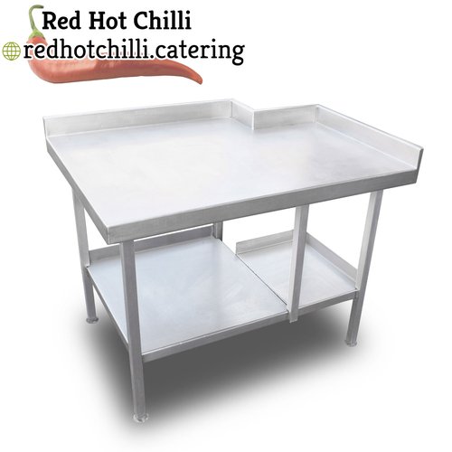 1m Stainless Steel Corner Bench