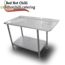 1.2m Stainless Steel Passthrough Dishwasher Table