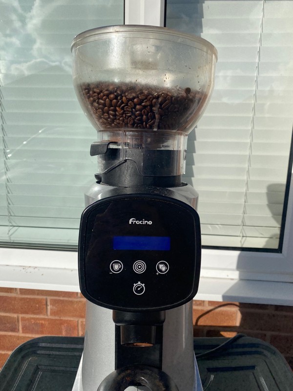 Secondhand Fracino Romano 2 Group Coffee Machine Electric Grinder For Sale
