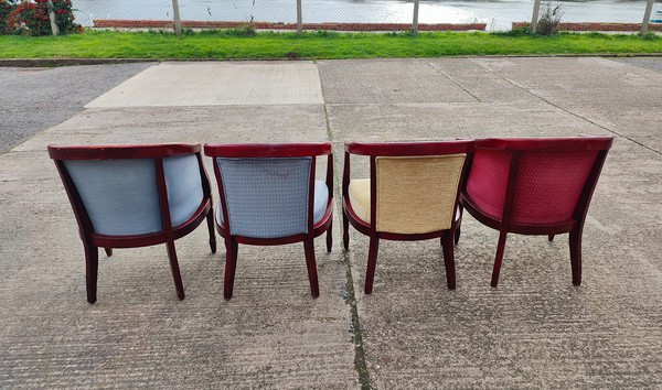Secondhand Wooden Frame Tub Chairs