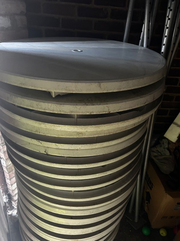 Plastic patio tables for sale