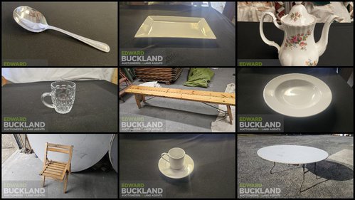 Auction of catering equipment