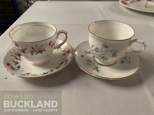 Assorted Vintage Tea Cups & Saucers