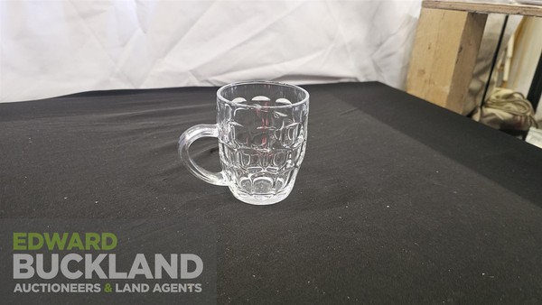 Pint and half pint glasses