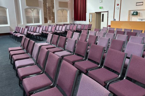 Purple Linking Chairs For Sale