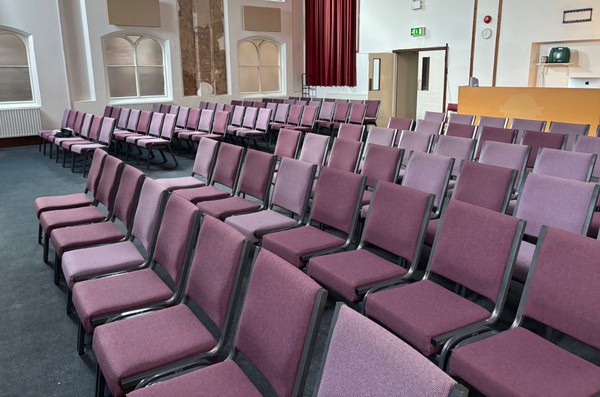 Purple Linking Chairs For Sale Purple Linking Chairs For Sale