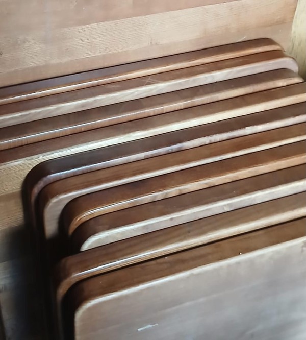 Wooden Tables with curved edges