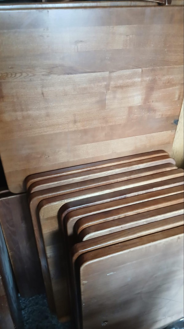 Wooden Tables with rounded edges