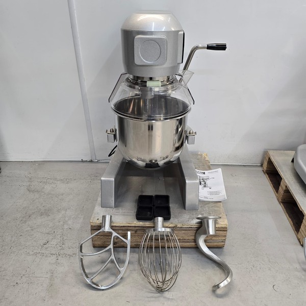 Mixer with three attachments