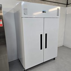 New B Grade Polar Upright Double Door Fridge 1200 Litre White CC663 For Sale