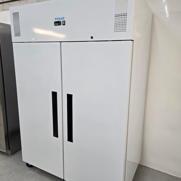 New B Grade Polar Upright Double Door Fridge 1200 Litre White CC663 For Sale