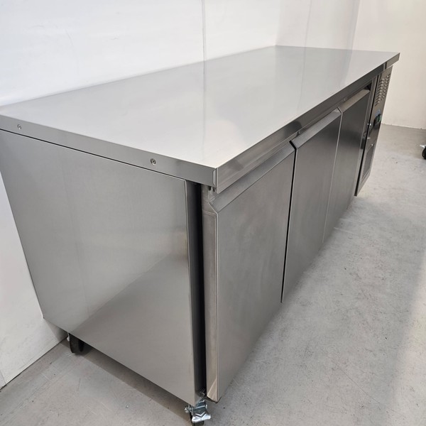 Stainless steel bench freezer