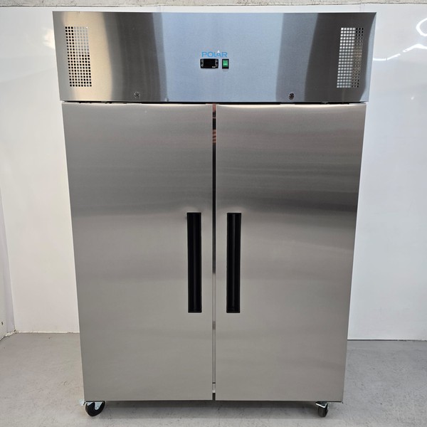 Stainless steel upright freezer