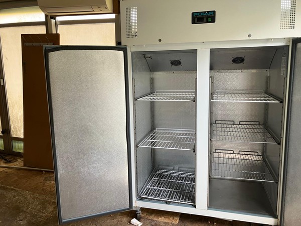 Large commercial double door fridge