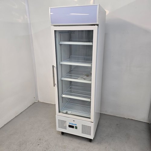 New B Grade Polar Single Door Glass Display Fridge 218 Litre DM075 For Sale