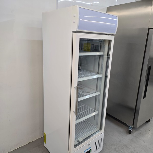 New B Grade Polar Single Door Glass Display Fridge 218 Litre DM075 For Sale