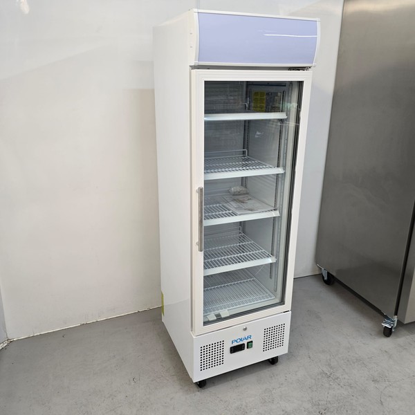 New B Grade Polar Single Door Glass Display Fridge 218 Litre DM075 For Sale