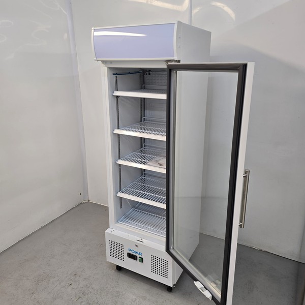 New B Grade Polar Single Door Glass Display Fridge 218 Litre DM075 For Sale
