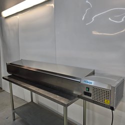 New B Grade Polar Pizza Topping Fridge 10 x 1/4 Gastro FA857 For Sale