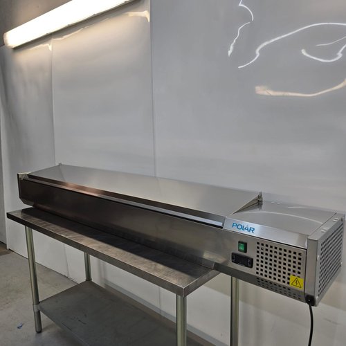 New B Grade Polar Pizza Topping Fridge 10 x 1/4 Gastro FA857 For Sale