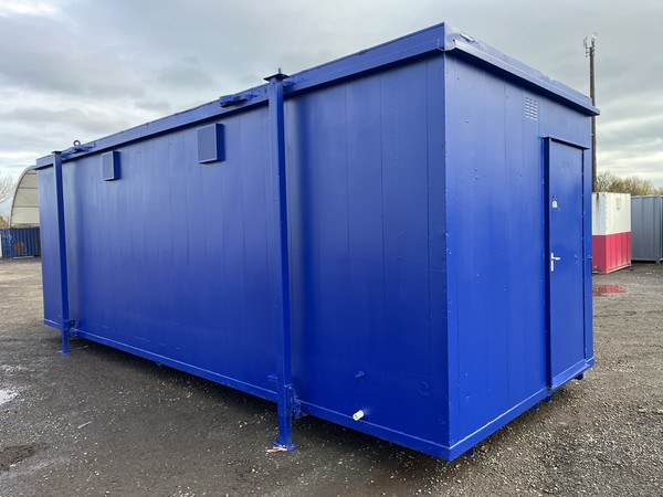 Blue Portable Shower Block