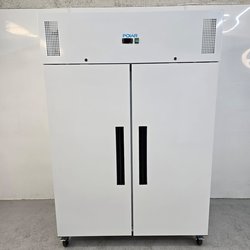 Double door upright fridge