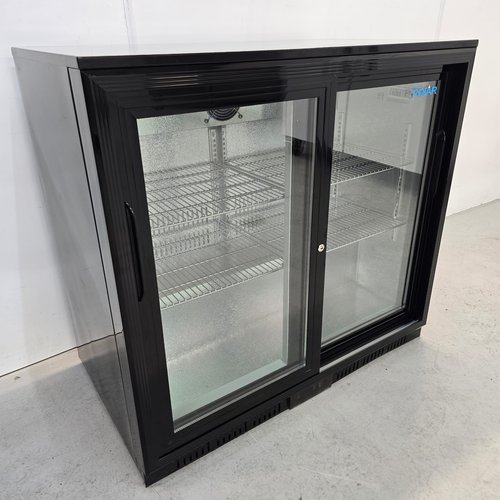Glass door bottle fridge