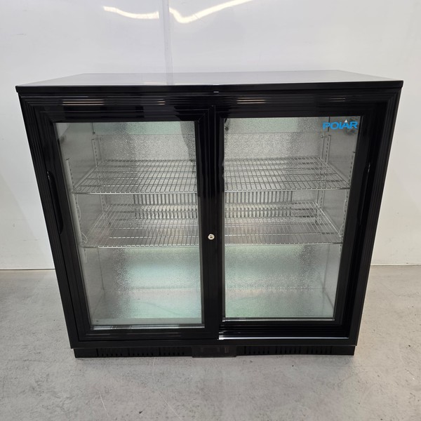 New B Grade Polar Double Sliding Display Bottle Fridge