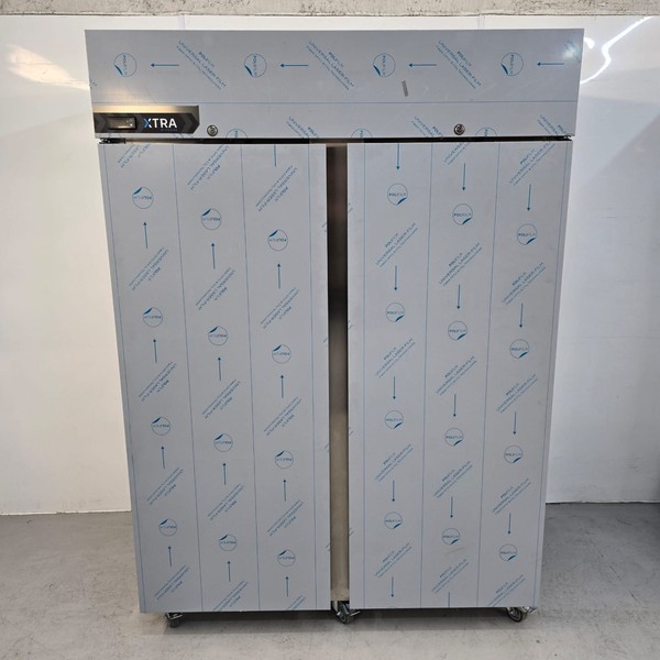 New B Grade Foster Double Upright Stainless Fridge 1300L XR1300H 33-210 For Sale