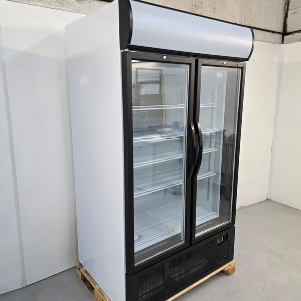 New B Grade Tefcold Double Glass Door Display Fridge 875L FSC1950H For Sale New B Grade Tefcold Double Glass Door Display Fridge 875L FSC1950H For Sale
