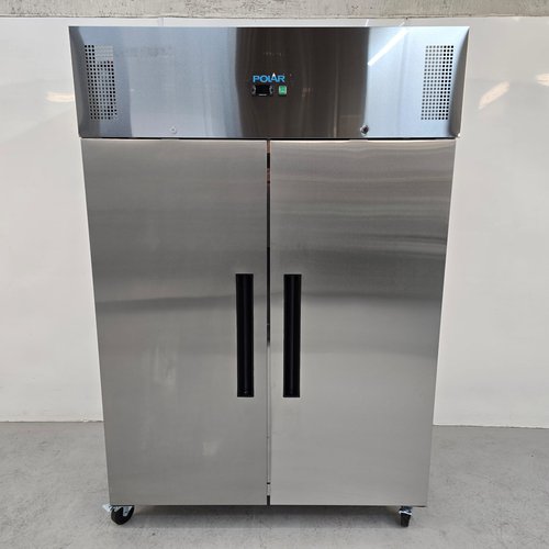 Stainless steel double door freezer