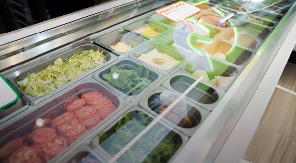 Salad display fridge Salad display fridge