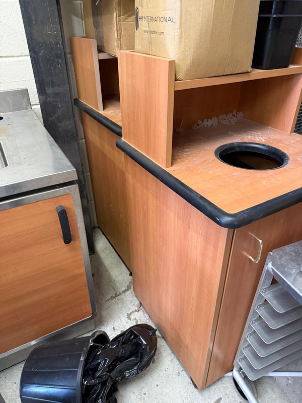 Waste Bin Enclosure Cabinet with Drop hole Waste Bin Enclosure Cabinet with Drop hole