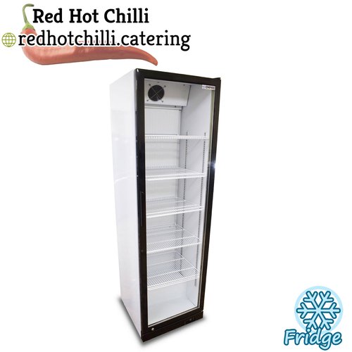 Tall glass front display fridge (drinks fridge)