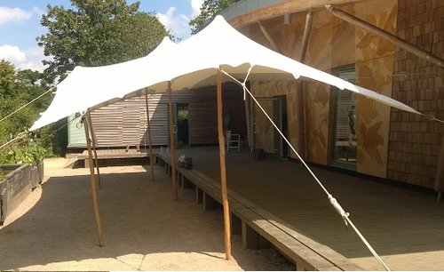 5m x 9m White Stretch Tent - Eurostretch