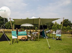 5m x 6m White Stretch Tent