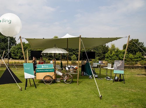 5m x 6m White Stretch Tent